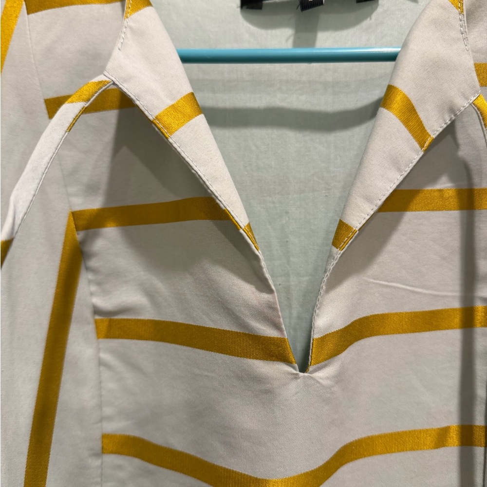 English Factory Mint and Gold Striped Midi Small - Picture 3 of 9